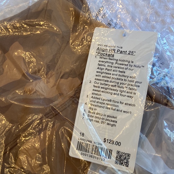 NEW! $128 Align High Rise HR Pant 25” Pockets 18 Heritage 365 Camo Beige Multi - Picture 12 of 12